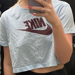 Nike Light Blue crop top